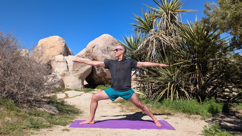 yoga mat - the 6mm padding provides plenty of support for knees, hips, and...