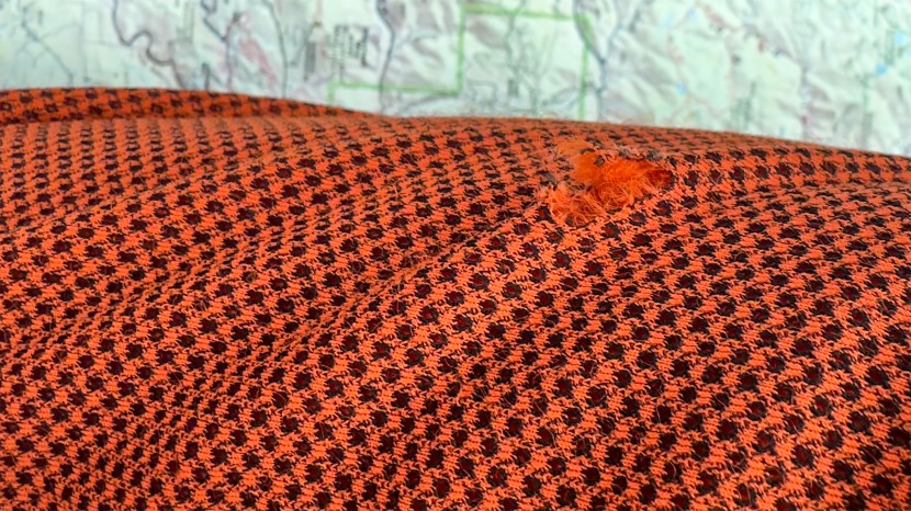 mountain hardwear airmesh - we garnered a few small rips while hiking off-trail to the exterior...