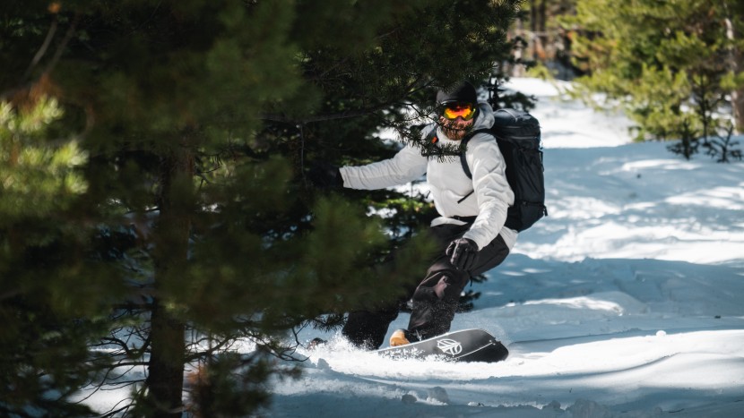cardiff crane enduro - in soft snow the crane does ok, but a more powder oriented shape...