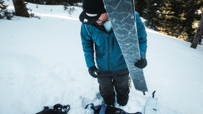 splitboard - you've gotta enjoy going out when others won't to test for variable...