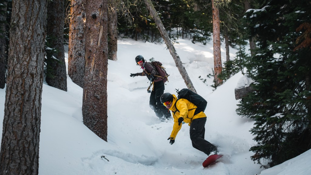 korua transition finder split - the transition finder is a good time ripping turns through soft snow.