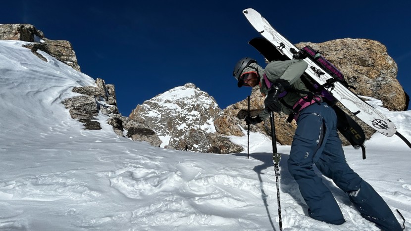 splitboard - the lighter weight of the cardiff goat pro carbon is nice for big...