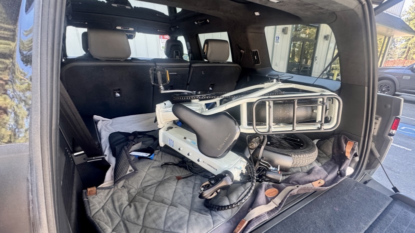 lectric xp4 - one of the benefits of a folding bike is that it can be transported...