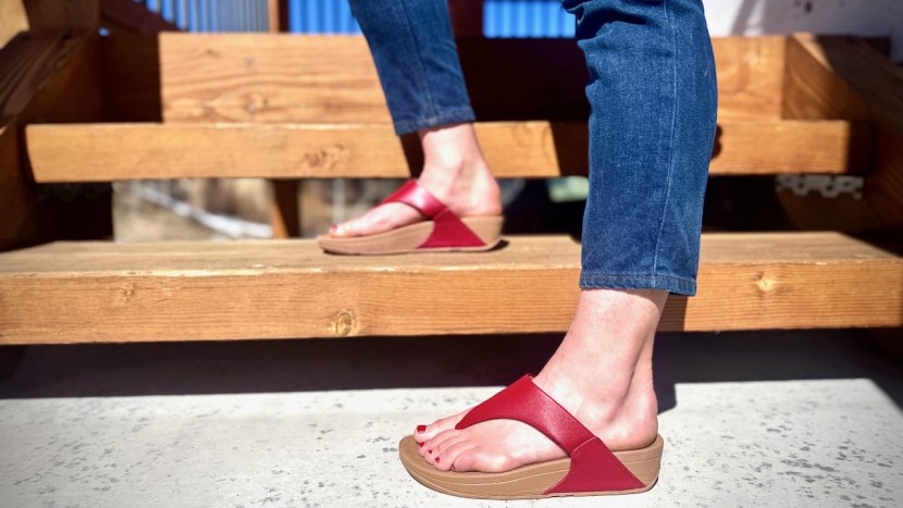 flip flops womens - the wedge style design of the fitflop lulu is comfortable as soon as...