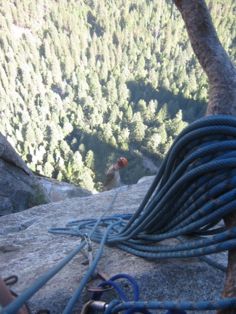 bluewater eliminator - luke lydiard follows a pitch on the east buttress of middle...