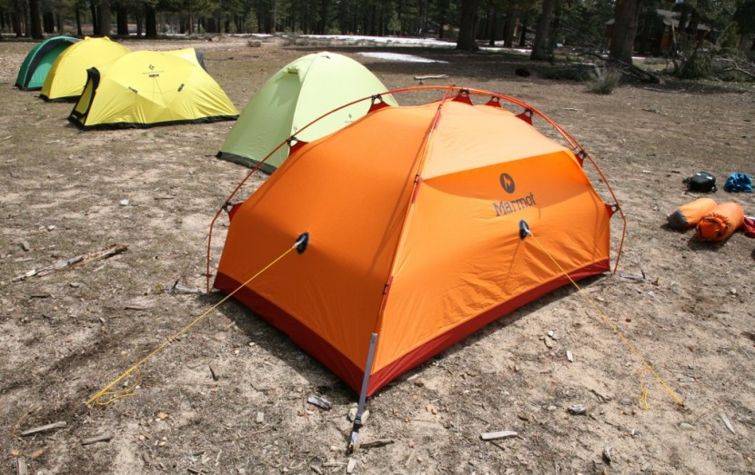 marmot alpinist 2 - the marmot alpinist has three guy points on the walls, but none on...