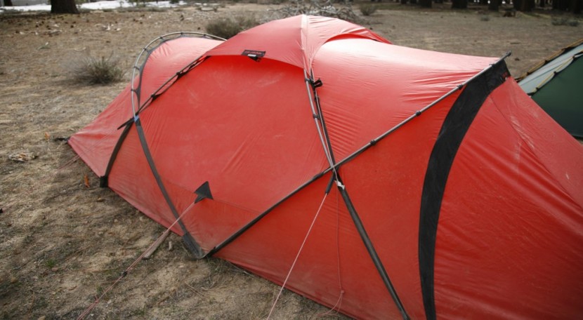 hilleberg tarra - note the large vent cover (top) that shields a large opening that...